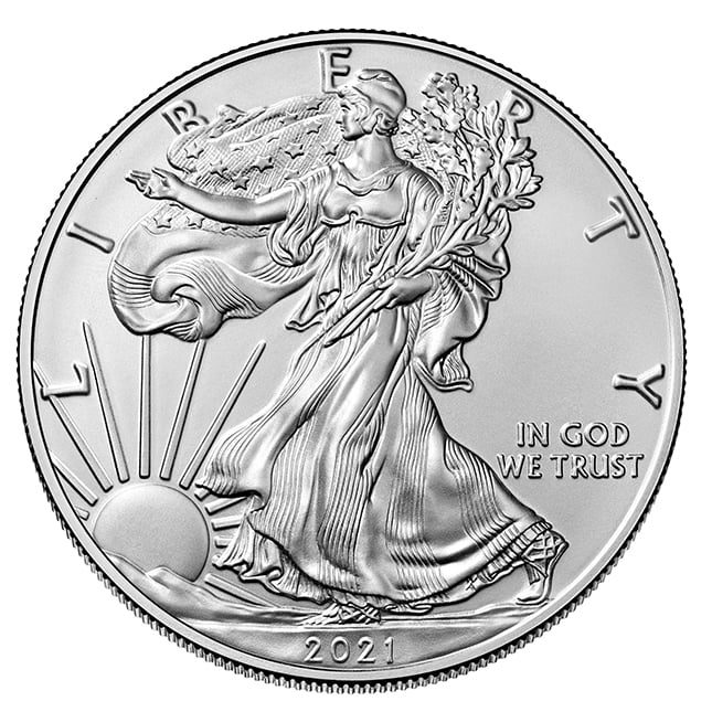 2021-Silver-American-Eagle-T1-Website-e1761086741498.jpg United States Mint Silver Eagle 1986 to 2021 Type 1 - Image 1